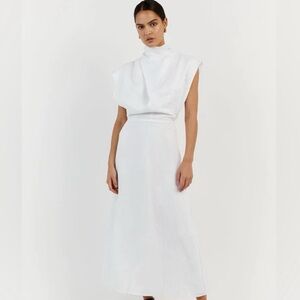 DISSH White Midi Dress